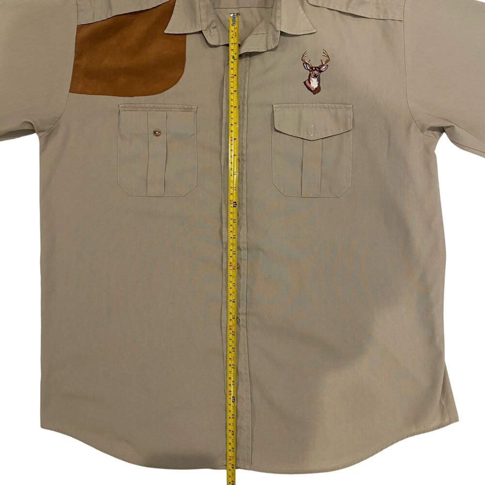 RedHead XL Hunting Shirt Suede Shoulder w/ Patch Buck Embroidery - Picture 6 of 8